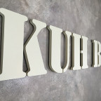 KUH BAR - Buchstaben aus Kömacel