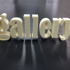 Gallery - Buchstaben aus XPS