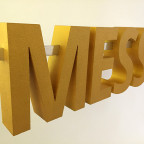 MESSX - Styroporbuchstaben zum abhängen von der Decke