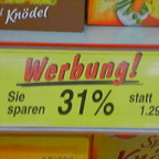 ... o.k., ne Ersparnis in richtigem Geld wäre mir lieber ...