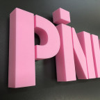 PINK - Buchstaben aus Jackodur